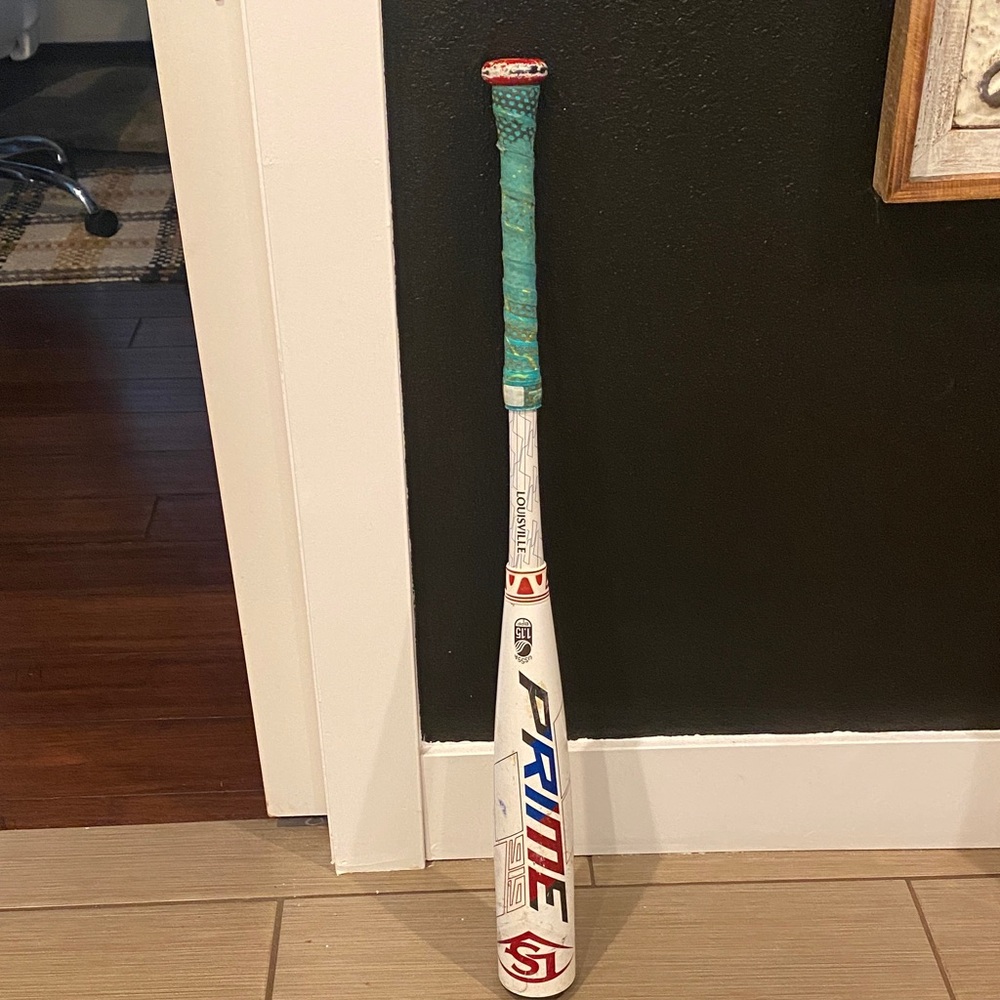 Prime Baseball Bat with Teal Grip